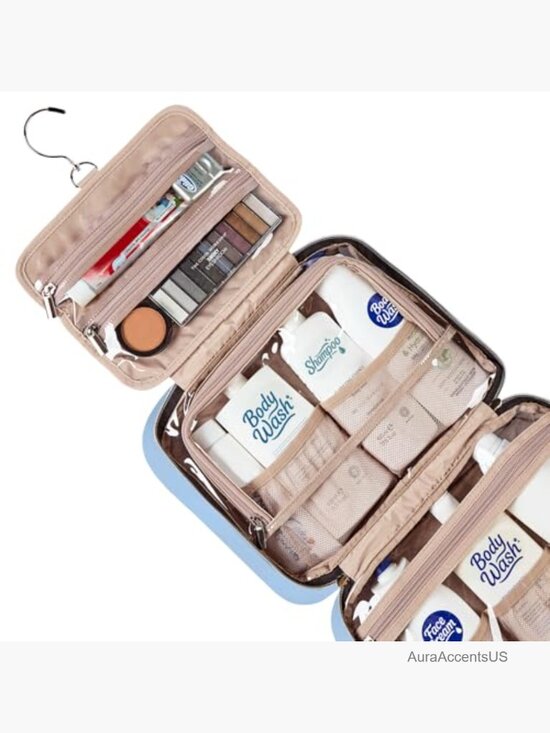 BAGAIL Hanging Toiletry Bag for Women Water-resistant  Travel Toiletry Bag for Women - Hanging Organizer, Large Capacity, Perfect for